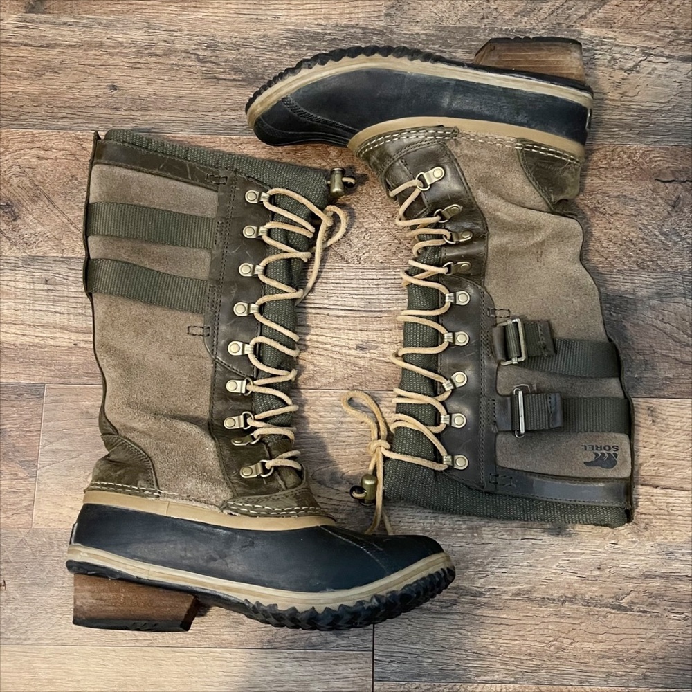 Sorel | Conquest Carly ll Leather & Canvas Duck Boot